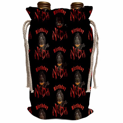 3dRose A funny Birthday Ninja pattern for martial art kids who love. – Wine Bags (wbg_351849_1) | The Storepaperoomates Retail Market - Fast Affordable Shopping