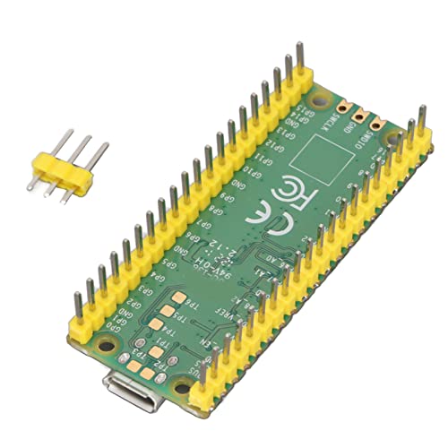 for RPI Development Board, Support Programmable Microcontroller Development Board Fast Storage Dual Core Processor for Computer(Raspberry Pi pico (with soldered headers))
