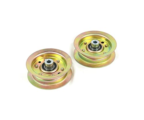 The ROP Shop | (Pack of 2 Flat Idler Pulley for 2015 Toro TimeCutter SS 4200 74720 Lawnmower