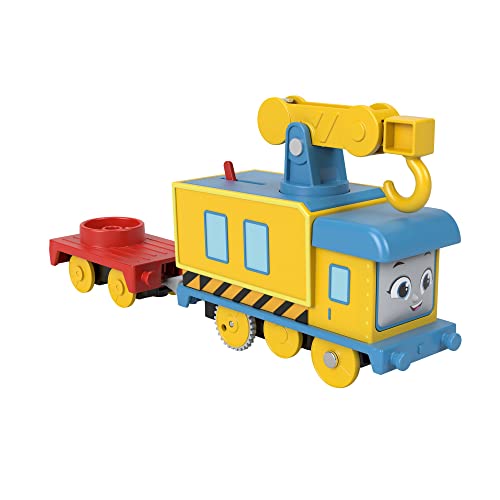 Thomas & Friends Fisher-Price Motorized Carly The Crane Toy Vehicle Engine for Preschool Kids Ages 3 Years and Older