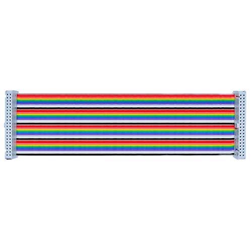 GUOSHUCHE GPIO colored 40P rainbow flat cable Essentials Compatible with DIY Raspberry Pi B+