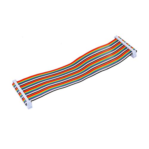 GUOSHUCHE GPIO colored 40P rainbow flat cable Essentials Compatible with DIY Raspberry Pi B+ | The Storepaperoomates Retail Market - Fast Affordable Shopping
