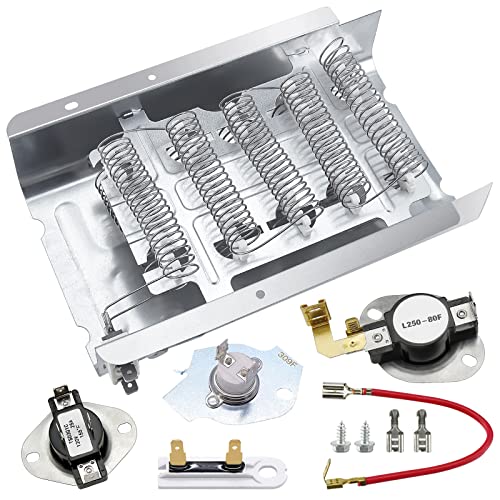 279838 ps334313 Dryer Heating Element Kit by Blutoget 3977767 dryer thermostat 3392519 thermal fuse 3977393 Thermal Fuse 3387134 Thermostat-Compatible with Whirlpool Ken-more Dryers-Replaces AP3094254