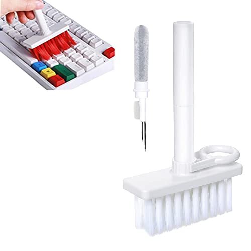 Keyboard Cleanning Kits, 5 in 1 Dust Cleaner Brush for Computer/Cell Phone/Earphone AirPods/PC/Laptop/Keyboard(with Key Puller)