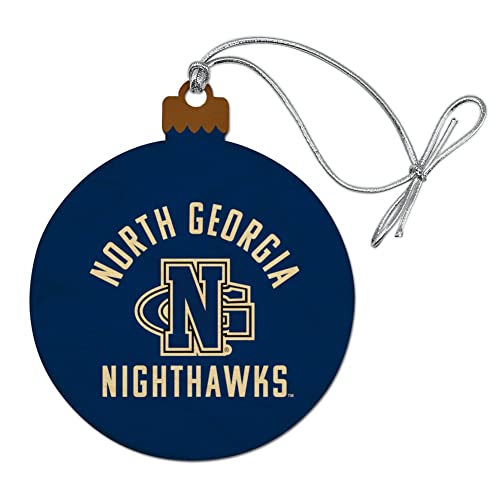 GRAPHICS & MORE University of North Georgia Nighthawks Wood Christmas Tree Holiday Ornament