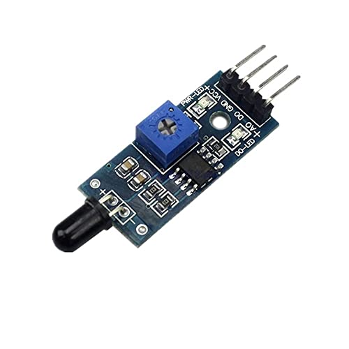 1pcs/lot LM393 4 Pin IR Flame Detection Sensor Module F IRe Detector Infrared Receiver Module for Arduino DIY Kit