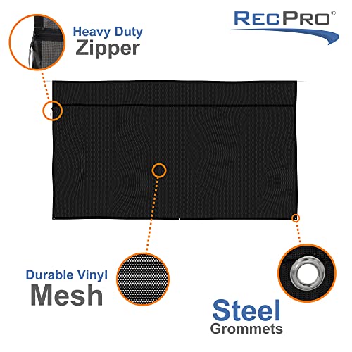 RecPro RV Awning Sun Shade Kit Screen with Zipper Kit | 11′ – 21′ Width Options | 8′ and 9′ Drop | Black Mesh UV Blocker | RV Awning Shade (19′ x 9′ (Actual Width 17′ 11½”)) | The Storepaperoomates Retail Market - Fast Affordable Shopping