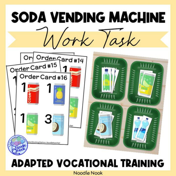 Soda Stocking – Work Tasks for Vocational Skills in Special Ed & LIFE Skills
