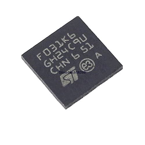 5pcs/lot Stm32F Stm32F031 Mcu 32-Bit Stm32 Arm Cortex M0 Risc 32Kb Flash 32-Pin Ufqfpn Stm32F031K6U6