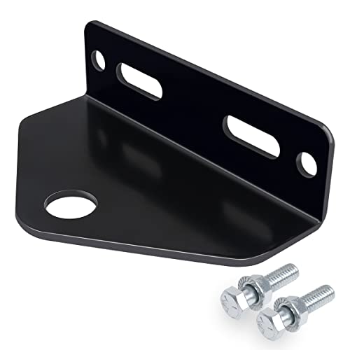 EilxMag Universal Trailer Hitch for Zero Turn Mower – 3/4 inch Hole Trailer Hitch Mount – 3/16 Inch Thick and Heavy Duty Steel with Installation Hardware (Black)