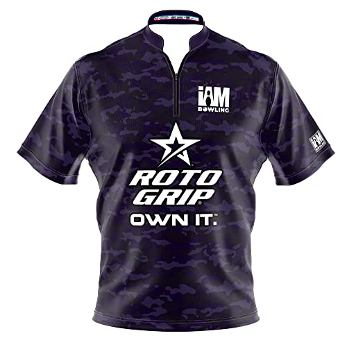 Logo Infusion Dye-Sublimated Bowling Jersey (Sash Collar) – I AM Bowling Fun Design 2043-RG – Roto Grip – CAMO (Large)
