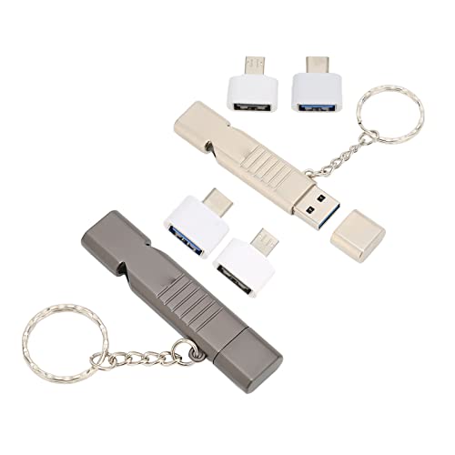 U Disk,Universal Whistle Flash Drive SOS Outdoor Waterproof USB3.0 120dB Sound Multifunction Zinc Alloy U Disk with Key Chain for Computer(Black 16G)