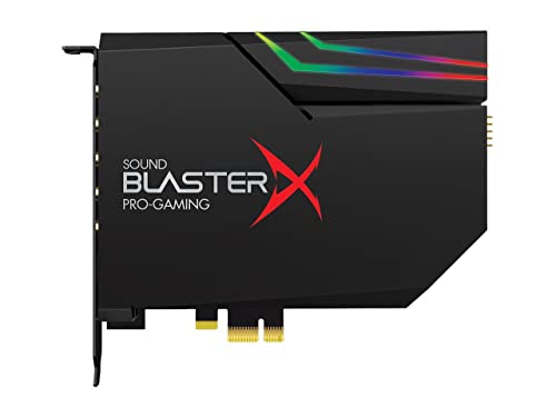 Creative Sound BlasterX AE-5 Black Hi-Resolution PCIe Gaming Sound Card and DAC (Renewed)