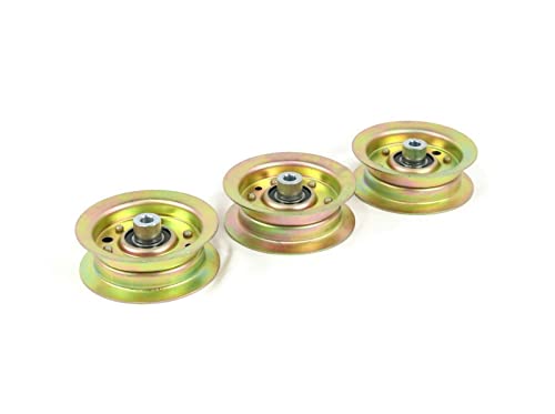 The ROP Shop | (Pack of 3 Flat Idler Pulley for 2010 Toro TimeCutter Z5035 74376, 74398 Mower