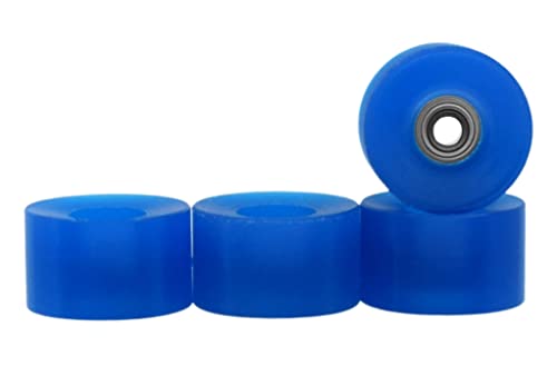 Teak Tuning Apex 71D Urethane Fingerboard Wheels – Cruiser Style, Bowl Shaped, 8.7mm Diameter – ABEC-9 Stealth Bearings – Made in The USA – Cobalt Blue Colorway