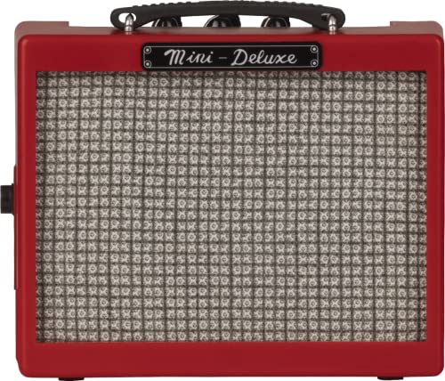 Fender Mini Deluxe Electric Guitar Amplifier, Red