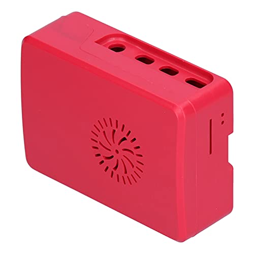 Pi 4, Case Cover Protective Enclosure Raspberry Pi 4B ABS Shell Heatsink Raspberry Pi Case for Imple Removable Top Cover for Electrical Auxiliary Materials(Red)