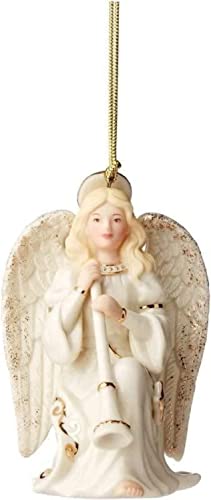 Lenox 2022 Heavenly Angel Ornament, 0.45, Ivory