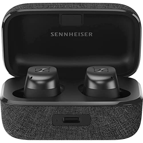 Sennheiser MOMENTUM True Wireless 3 Earbuds -Bluetooth In-Ear Headphones for Music and Calls with ANC, Multipoint connectivity, IPX4, Qi charging, 28-hour Battery Life Compact Design – Graphite