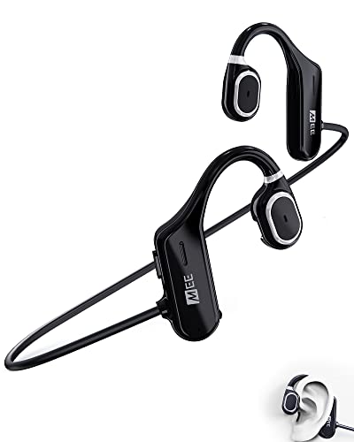MEE audio AirHooks Open Ear Headphones – Lightweight, Comfortable, Sweatproof Wireless Bluetooth Earbuds with Mic and High Audio Clarity Let You Hear Your Surroundings for Safer Workouts and Running