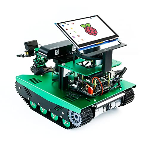 ROS Robotic Kit Robot Arm for Raspberry Pi 4B Transbot Yahboom Maker (Pi Ver.V)（Raspberry Pi 4B NOT Include）
