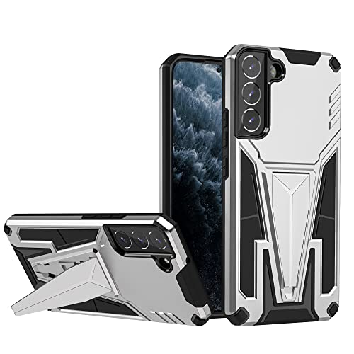 Paton Case for Samsung Galaxy S22 Plus, Military Grade Drop Proof Protection Rugged Protective S22 Plus 5G Phone Cover,Built-in Bracket Magnetic Protective Case for Samsung Galaxy S22 Plus (Silver)