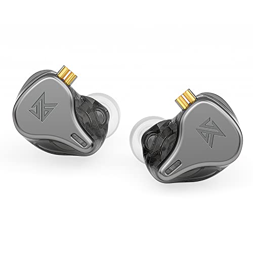KZ x HBB DQ6S in-Ear Monitors Made for Music Lovers Wired Headset/Headphones Detachable Earphone HiFi Noise-canceling Earbuds (Gray (Without mic))