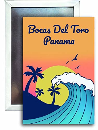 Bocas Del Toro Panama Souvenir 2×3 Fridge Magnet Wave Design