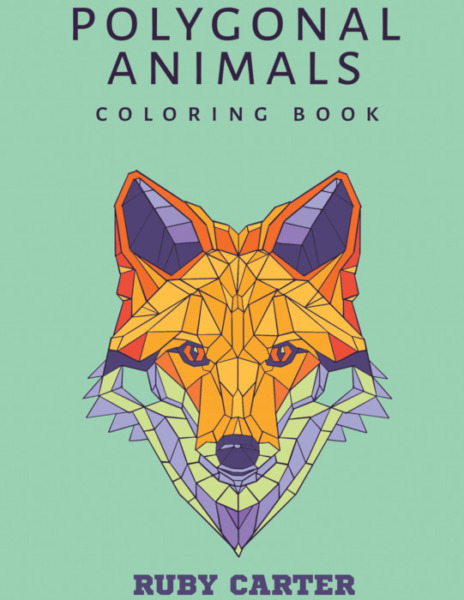 102 Polygonal Animals Coloring Book With Dogs Cats Sheep Unicorn Elephants And More 204 Pages 8.5 x 11 inches Printable