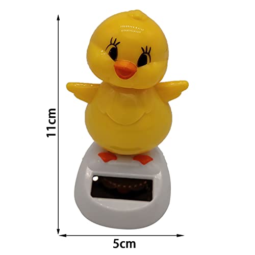 RUIYELE Solar Powered Shaking Toy Animal Car Dashboard Dancing Figure Toy Colorful Creative Car Bobbleheads Decorative Ornament for Car Interior Home Decorative Supplies, Yellow Chicken | The Storepaperoomates Retail Market - Fast Affordable Shopping