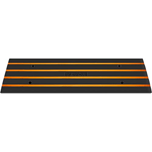 VEVOR Driveway Curb Ramp, 2 Pack 1 Channel Curb Bridge, 22046 Lbs Capacity Rubber Driveway Curb Bridge, 2.6″ Rise Curbside Bridge Ramp for Driveway, Loading Dock, Garage, Sidewalk, Car, Truck, Scooter | The Storepaperoomates Retail Market - Fast Affordable Shopping