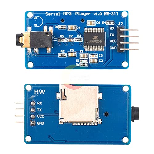 YX5300 UART Control Serial MP3 Music Player Module for Arduino AVR ARM PIC CF Micro SD SDHC Card UART TTL Support MP3 WAV DC3.3V