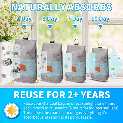 6 Pack Nature Fresh Charcoal Air Purifying Bag Charcoal Bags Odor Absorber, Closet Deodorizer Smoke Closet Car Fridge Shoe Dog Odor Bathroom Gym Refreshers Eliminator, Work From Home Essentials. | The Storepaperoomates Retail Market - Fast Affordable Shopping