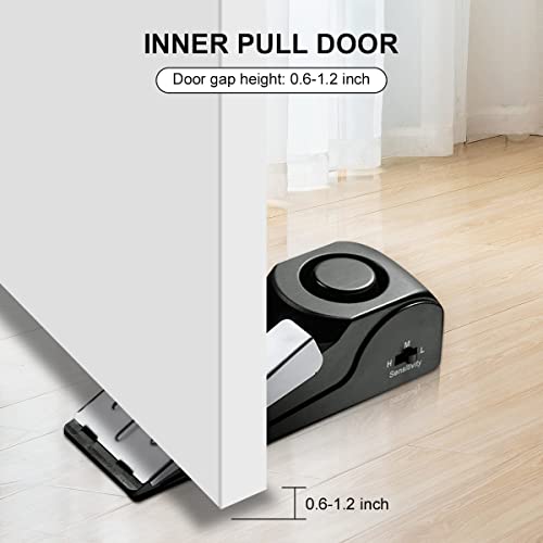 Door Stop Alarm, Door Stopper with 120DB Security Alarm, Floor Wedge Door Stop Siren, Door Security Devices for Traveling, Apartment, Hotel and Home (Pack of 3) | The Storepaperoomates Retail Market - Fast Affordable Shopping