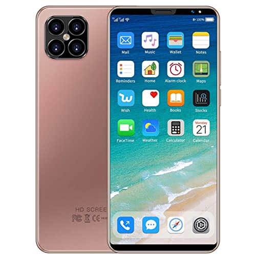 Unlocked Cell Phones, Android 5.1 Smartphone HD Full Screen Phone | Long Lasting Battery | Ultra 6.1INCH 3G Smartphone, Dual SIM 512MB+4GB ROM Best for Father Childrens Gift (Rose Gold)