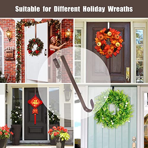 GameXcel 2 Pcs 15″ Wreath Hanger for Front Door – Large Wreath Metal Hook for Christmas Wreath Over The Door Hanger – Bronze | The Storepaperoomates Retail Market - Fast Affordable Shopping