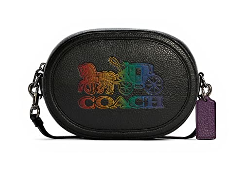 COACH Womens Camera Bag With Horse And Carriage (QB/Black Multi)
