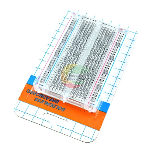 Mini Solderless Breadboard Transparent Material 400 Points Available DIY TIE DIY Electronic for MB-102 MB102