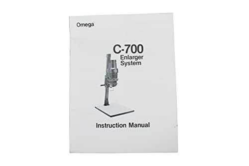 C-700 Omega Condenser Enlarger System Owners Instruction Manual | The Storepaperoomates Retail Market - Fast Affordable Shopping