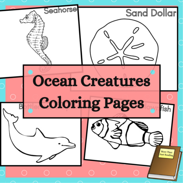 Ocean Creatures Coloring Sheets