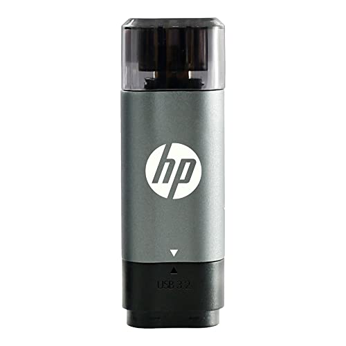 HP 256GB x5600c USB 3.2 Gen 1 Type-C Dual Flash Drive for Android Devices and Computers – External Mobile Storage for Photos, Videos, and More