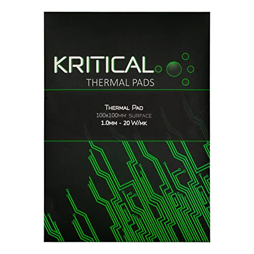 Kritical Thermal Pads – Extreme Conductivity (20 W/mK) – Designed specifically for GPU, CPU and Other microelectronic (1.0 mm)