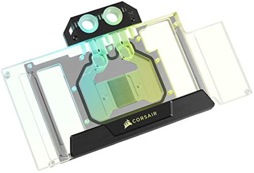 Corsair Hydro X Series XG5 RGB 30-Series Reference GPU Water Block – Fits 110+ Reference Design NVIDIA® GeForce RTX™ (3090, 3080 Ti, 3080) Models – Nickel-Plated Copper Construction