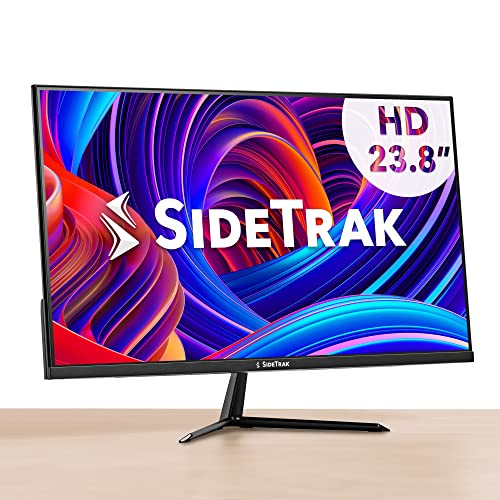 SideTrak Select Edgeless Desktop Computer Monitor 23.8” HD 1080p LED VA Matte Desktop Screen | 60-75Hz Refresh Rate | HDMI, VGA | Certified Blue Light Protection | Enhanced Color Vibrance