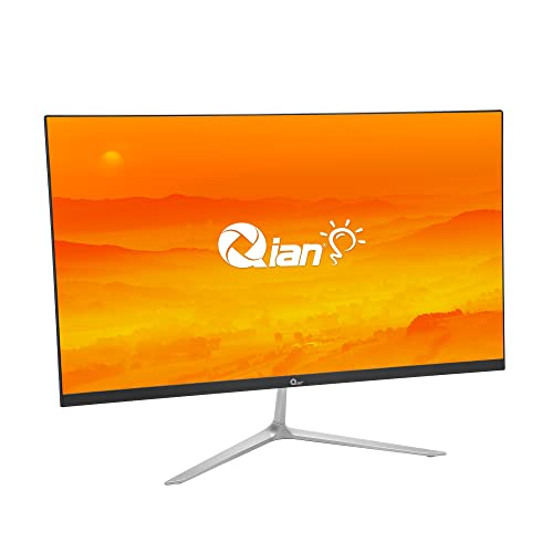 Qian 24” Frameless LED Anti-Glare PC Monitor, 1920×1080 FHD, 75Hz Refresh Rate, 6ms Response Time, 3000:1 Contrast Ratio, 16.7M Colors, 250cd/m2, 16:9, 178°, HDMI/VGA, 75x75mm VESA, Tilt, QM2382F