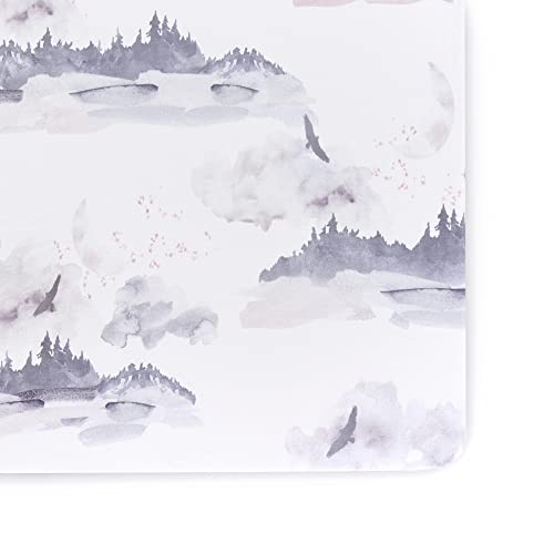 Crib Sheets – Crib Sheets Girl -Crib Sheets Boy – Jersey Sheets – Nursery Bedding – Toddler Bedding Sets for Girls and Boys – Baby Crib Sheets – OILO Studio Crib Sheet Misty Mountain
