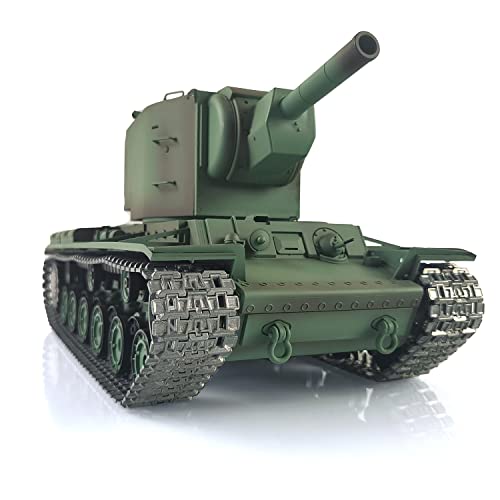 Upgraded Edition 1/16 Henglong TK7.0 Soviet KV-2 RC Tank Gigant 3949 Metal Tracks Drive Wheels Recoil BB Airsoft Sound Smoke Effect