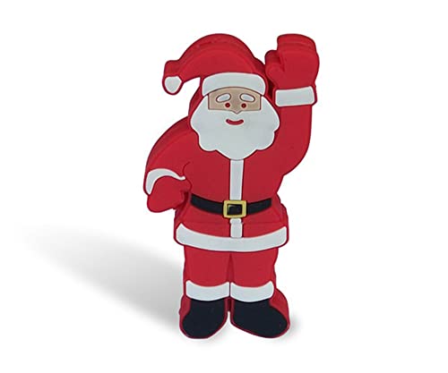 Cartoon USB Flash Drive Santa Claus Shape Memory Thumb Stick U Disk Creative U Disk (32GB, Santa Claus)
