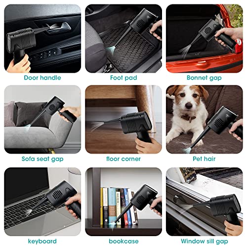 PINBOL Compressed Air Duster, Cordless Air Duster 33000 RPM Fast Cleaning Dust 6000mAh Electric Reusable Dust Destroyer for Computer Keyboard Car Pet House No Gas Portable Air Duster Replaces Air Cans | The Storepaperoomates Retail Market - Fast Affordable Shopping