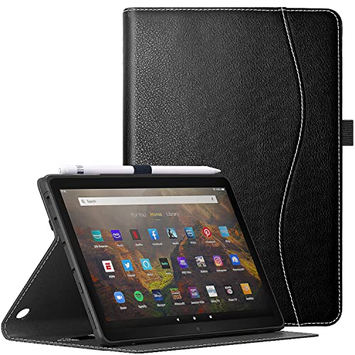 Skadell Fire HD 10 Tablet Case for All-New Amazon Fire HD 10 & 10 Plus Tablet (Only Compatible with 11th Generation Tablet, 2021 Release) – Slim Folding Stand Cover with Auto Wake/Sleep & Hand Strap